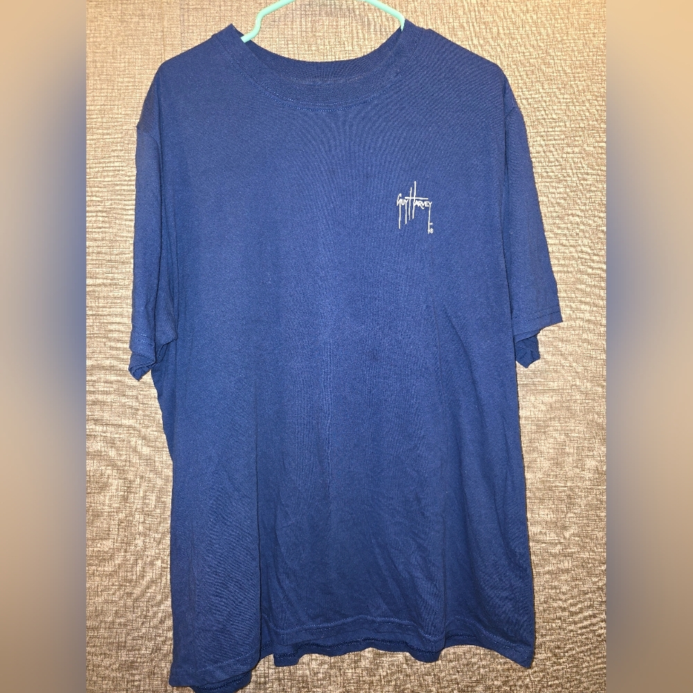 Guy Harvey 2xl Fish Blue Short Sleeve Tee
